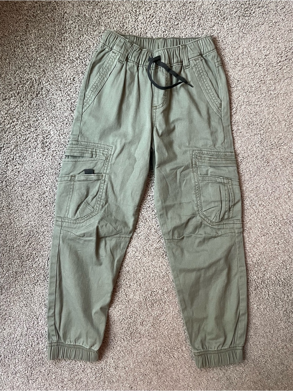 Wrangler Olive Green Cargo Joggers for Kids